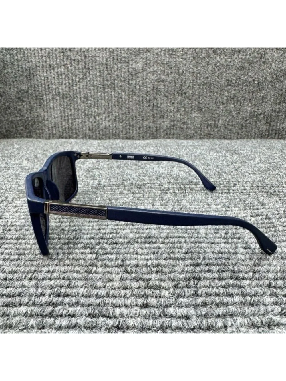 Hugo Boss 0704 P/S V89 Polarized Sunglasses Blue Ruthenium Gray Lens 57 17 145